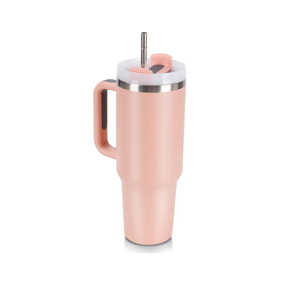 40oz Tumbler with Handle Insulated Stainless Steel