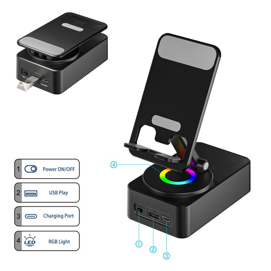 Mobile Holder With Speaker