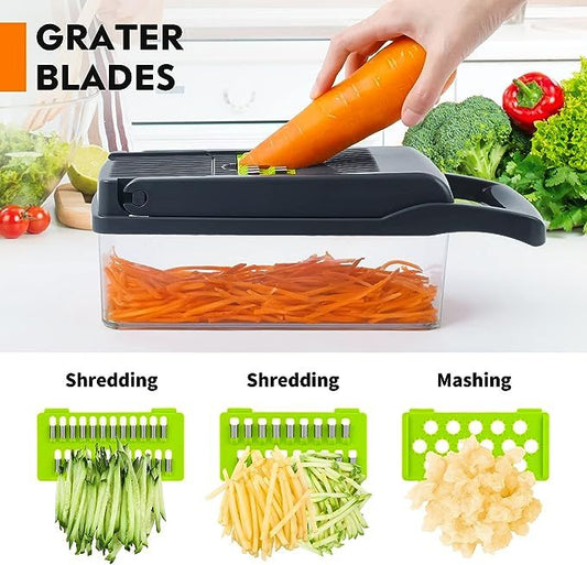 Multi-Blade Vegetable Cutter Chopper and Slicer